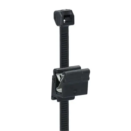 Produktfoto 1 von NEMIQ ECT Polyamid Kabelbinder Kabelbinder mit Randclip Schwarz 4.8mm x 200 mm