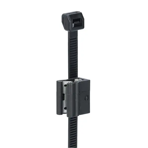 Produktfoto 1 von NEMIQ ECT Polyamid Kabelbinder Kabelbinder mit Randclip Schwarz 4.8 mm x 200 mm