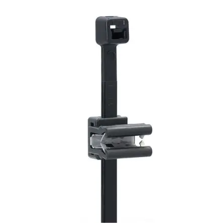 Produktfoto 1 von NEMIQ ECT Polyamid Kabelbinder Kabelbinder mit Randclip Schwarz 3.6mm x 150 mm