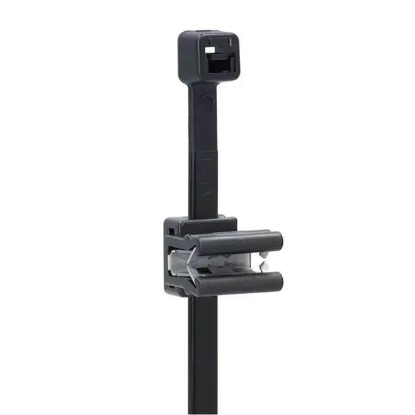 Produktfoto 1 von NEMIQ ECT Polyamid Kabelbinder Kabelbinder mit Randclip Schwarz 4.8 mm x 200 mm