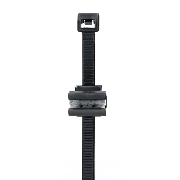 Produktfoto 1 von NEMIQ ECT Polyamid Kabelbinder Kabelbinder mit Randclip Schwarz 4.8 mm x 200 mm