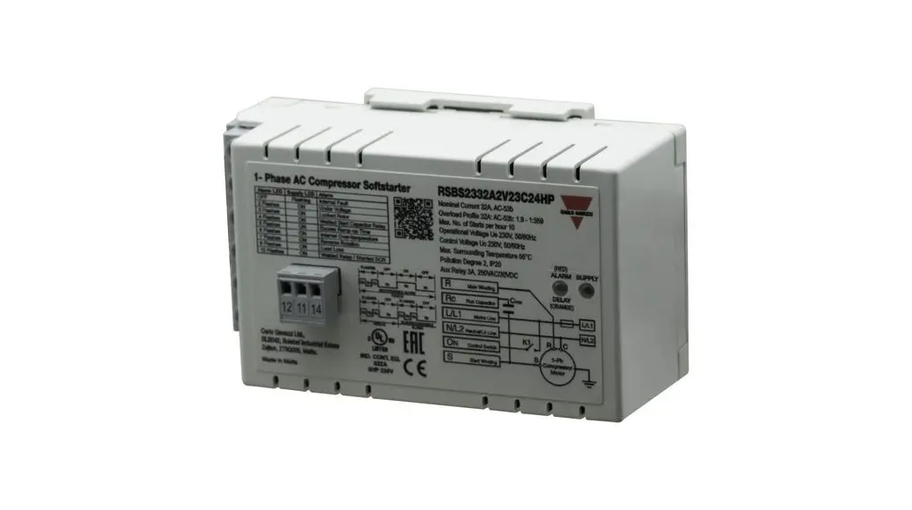 Produktfoto 1 von Carlo Gavazzi RSBS Sanftstarter 1-phasig 4,4 kW, 195,5 → 264,5 V / 32 A
