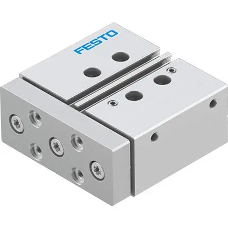 Festo DFM DFM-20-25-P-A-KF-F1A Pneumatik-Führungszylinder doppeltwirkend mit Kugellager, Bohrung Ø 20mm / Hub 25mm