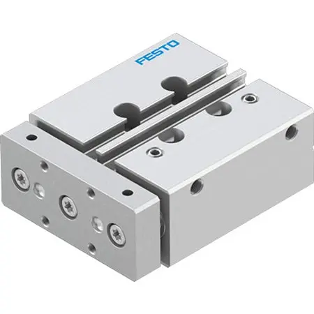 Produktfoto 1 von Festo DFM DFM-12-25-P-A-GF-F1A Pneumatik-Führungszylinder 25 mm Doppeltwirkend, Bohrung Ø 12 mm bis 1 Mpa