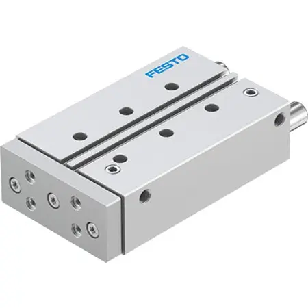 Produktfoto 1 von Festo DFM DFM-25-100-P-A-GF-F1A Pneumatik-Führungszylinder 100 mm Doppeltwirkend, Bohrung Ø 25 mm bis 1 Mpa