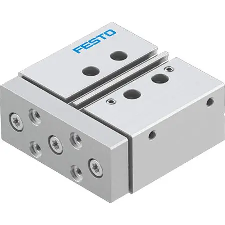 Produktfoto 1 von Festo DFM DFM-20-25-P-A-GF-F1A Pneumatik-Führungszylinder 25 mm Doppeltwirkend, Bohrung Ø 20 mm bis 1 Mpa
