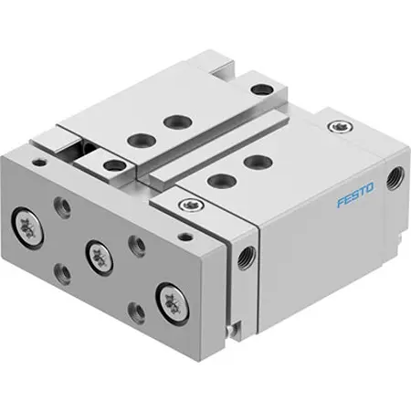 Produktfoto 1 von Festo DFM DFM-32-25-B-PPV-A-GF Pneumatik-Führungszylinder 25 mm Doppeltwirkend, Bohrung Ø 32 mm bis 1 Mpa