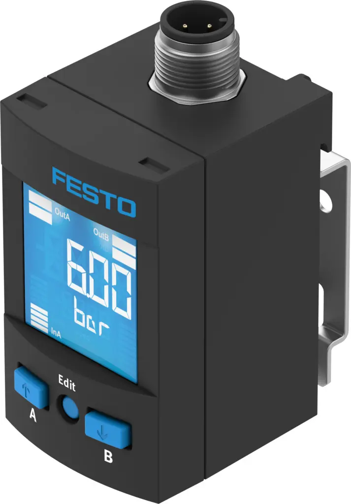 Produktfoto 1 von Festo Drucksensor, 10 bar bis -1 bar 30 V dc, IP65, IP40