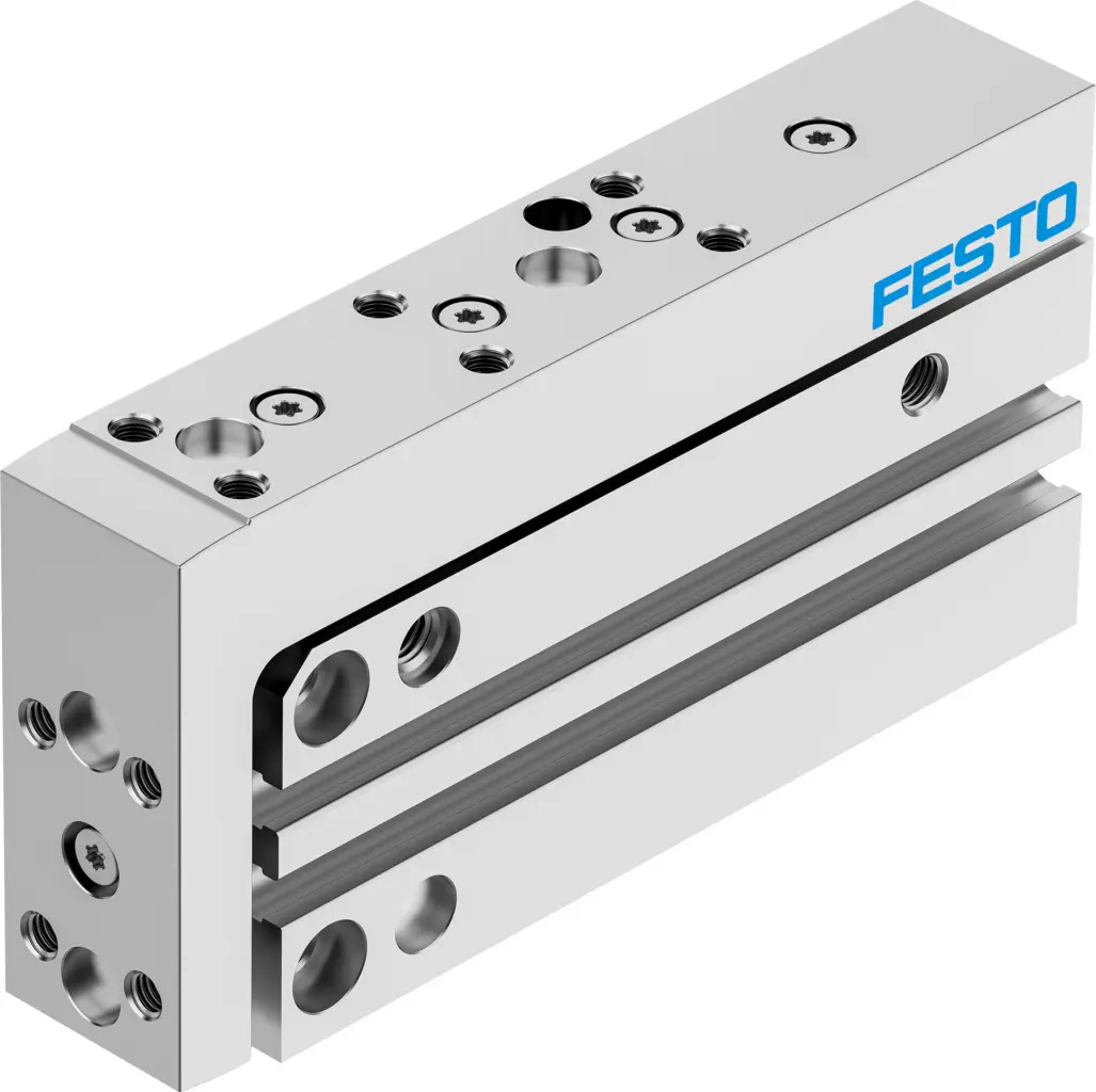 Produktfoto 1 von Festo DGSS DGSS-6-40-E1A Pneumatik-Führungszylinder 40 mm Doppeltwirkend, Bohrung Ø 6 mm bis 8 bar