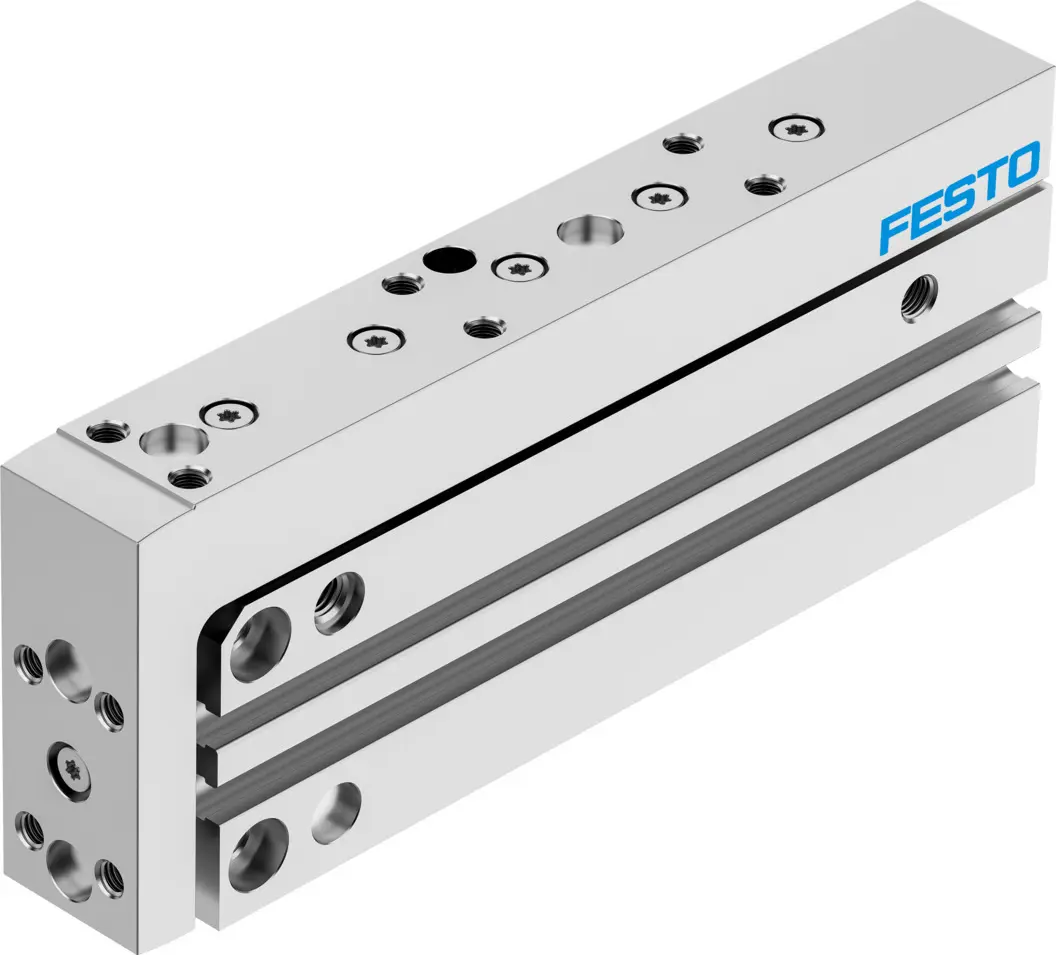 Produktfoto 1 von Festo DGSS DGSS-6-60-E1A Pneumatik-Führungszylinder 60 mm Doppeltwirkend, Bohrung Ø 6 mm bis 8 bar