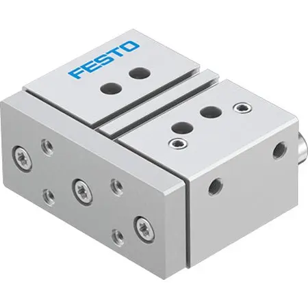 Produktfoto 1 von Festo DFM DFM-40-25-P-A-GF-F1A Pneumatik-Führungszylinder 25 mm Doppeltwirkend, Bohrung Ø 40 mm bis 1 Mpa