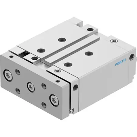 Produktfoto 1 von Festo DFM DFM-40-50-B-PPV-A-KF Pneumatik-Führungszylinder 50 mm Doppeltwirkend, Bohrung Ø 40 mm bis 1 Mpa