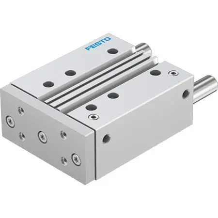 Produktfoto 1 von Festo DFM DFM-63-125-P-A-GF-F1A Pneumatik-Führungszylinder 125 mm Doppeltwirkend, Bohrung Ø 63 mm bis 1 Mpa
