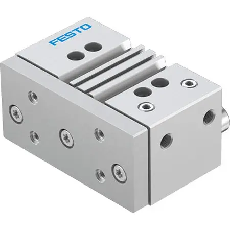 Produktfoto 1 von Festo DFM DFM-63-25-P-A-GF-F1A Pneumatik-Führungszylinder 25 mm Doppeltwirkend, Bohrung Ø 63 mm bis 1 Mpa