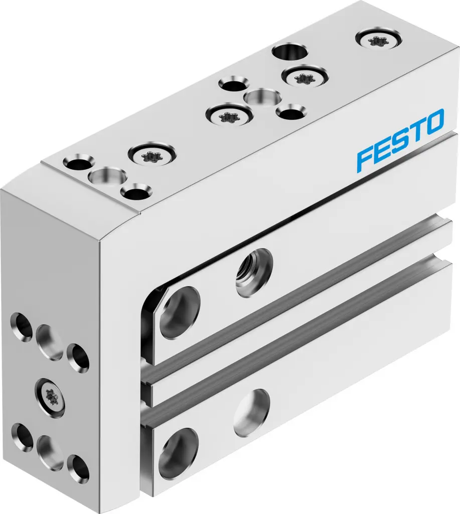 Festo DGSS DGSS-10-25-E1A Pneumatik-Führungszylinder doppeltwirkend mit Kugellager, Bohrung Ø 10mm / Hub 25mm