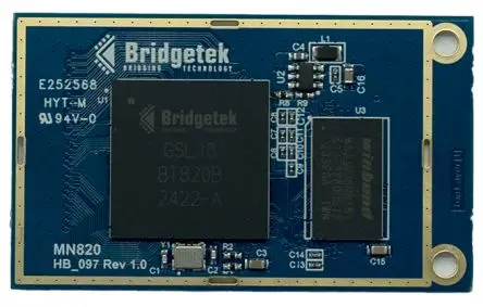 Produktfoto 1 von Bridgetek Entwicklungsboard, LCD Entwicklungskit BT820-Minimodul mit integriertem 1-Gbit-DDR3L-SDRAM BT820B VM820C