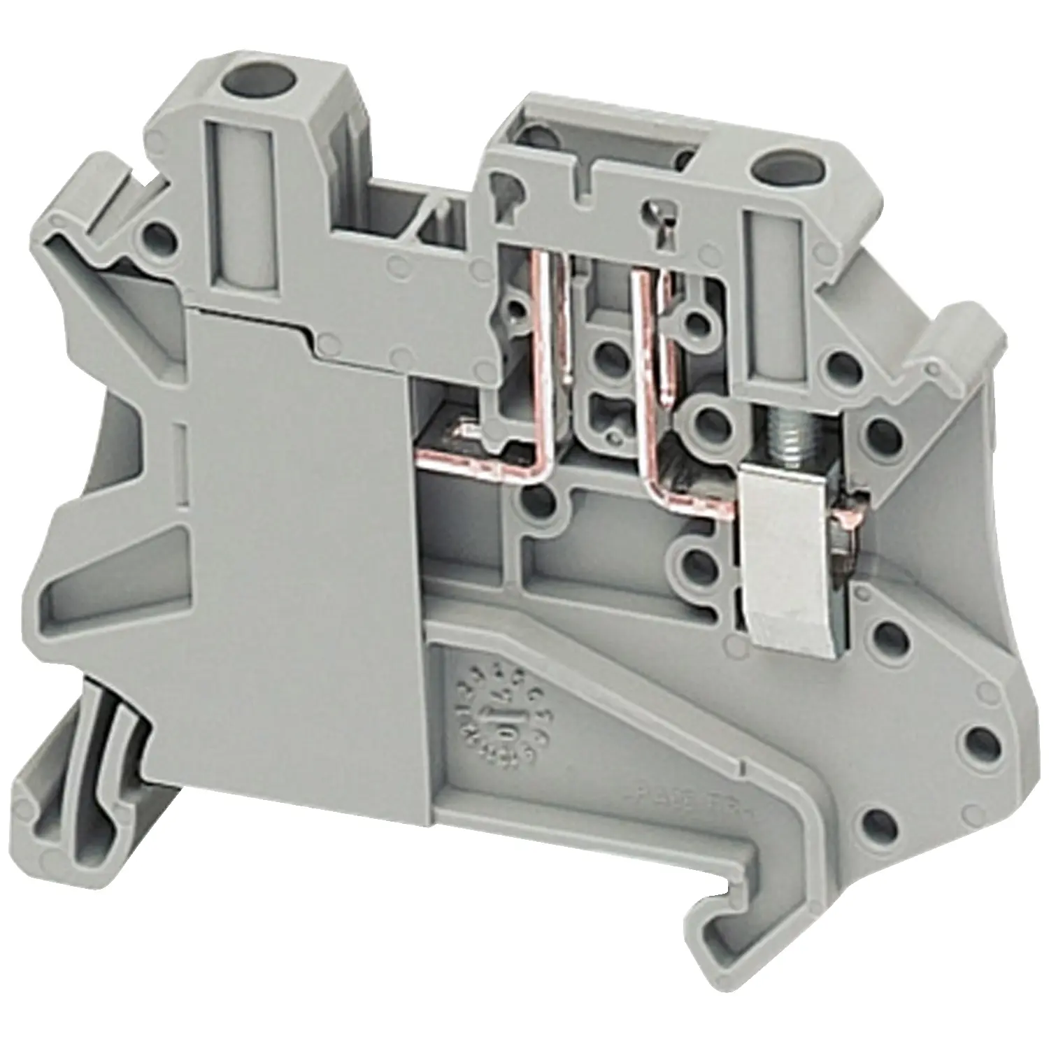 Produktfoto 1 von Schneider Electric NSYTR Anschlussklemmenblock DIN-Schiene 1 Grau, 4 mm² Federanschlussklemme CSA
