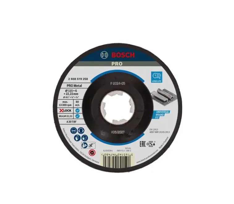 Produktfoto 1 von Bosch X Lock Aluminiumbeschichtet Ø 115 mm / Stärke 6 mm, Korngröße 10 10 pro Paket