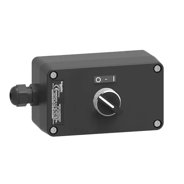 Produktfoto 1 von Schneider Electric XAWG Steuerstation-Schalter 1 Schließer Schwarz Aluminiumdruckguss, IP65, IP67, 1 Glasfaserverstärkt