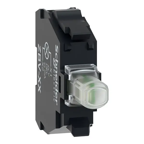Produktfoto 1 von Schneider Electric ZBV Lichtblock Anzeigenblock Weiß beleuchtet 12V ac/dc