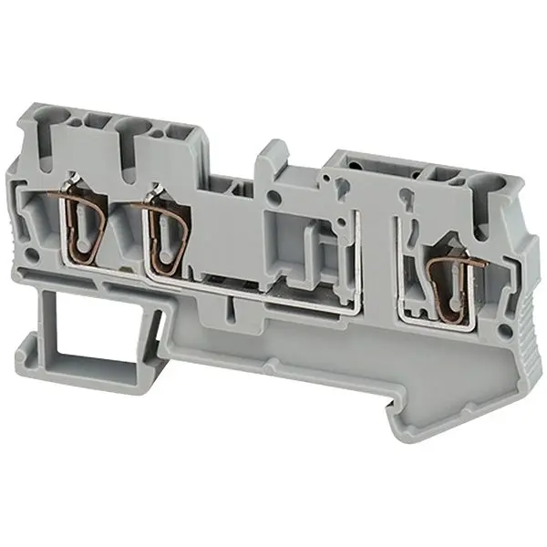 Produktfoto 1 von Schneider Electric NSY Anschlussklemmenblock DIN-Schiene Grau, 4 mm² Federanschlussklemme