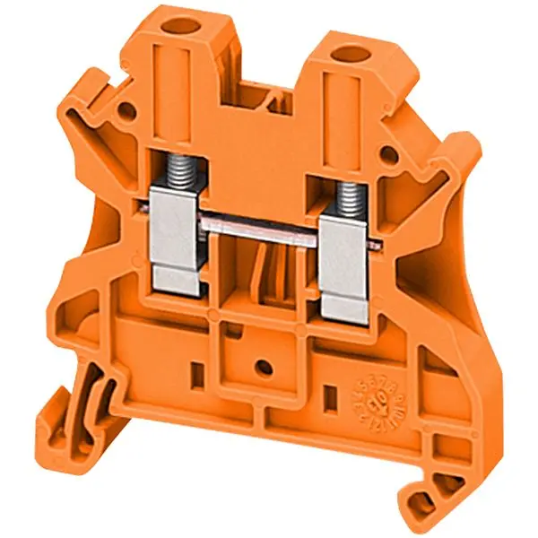 Produktfoto 1 von Schneider Electric NSY Anschlussklemmenblock DIN-Schiene Orange, 4 mm² Schraubbefestigung