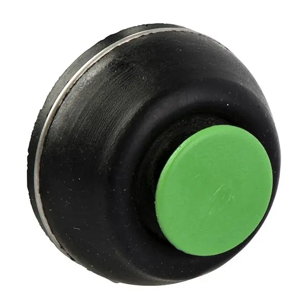 Produktfoto 1 von Schneider Electric XACB Drucktastenkopf Ø 16 mm, Grün Einsteck-Anschluss Rund Rund Schwarzer Kunststoff, IP65