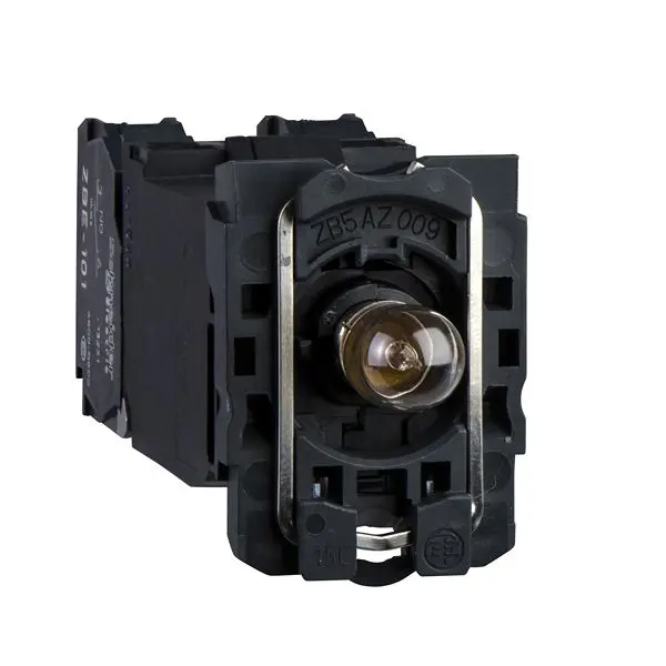 Produktfoto 1 von Schneider Electric ZB5 Lichtblock Anzeigenblock Rot beleuchtet 1 Schließer/1 Öffner 240V ac