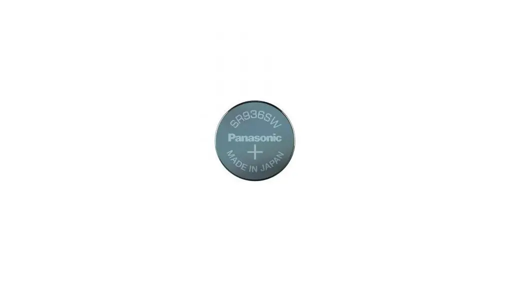 Panasonic SR936, Silberoxid Knopfzelle Ø 9.5 mm, 1.55 V / 84 mAh