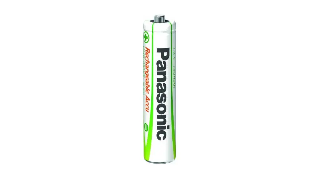 Produktfoto 1 von Panasonic AAA-Nickel-Metallhydrid-Batterie, Nickel-Metallhydrid, 1.2 V, 750 mAh