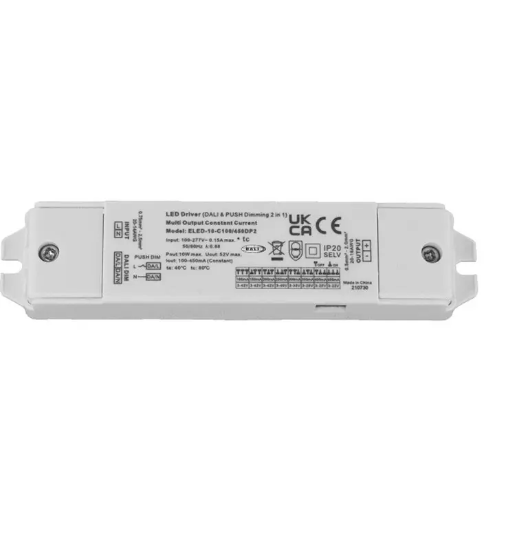 Produktfoto 1 von RS PRO LED-Treiber, 10 W 200 → 240 V ac 100 to 450 mA, Ausgang 3/42 V DALI2
