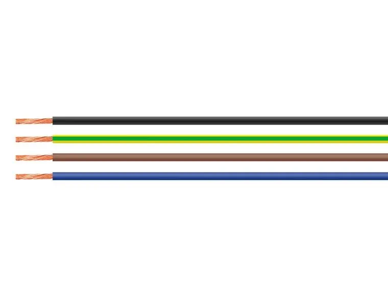 Helukabel Einzeladerleitung 0,5, 20 100m Grün, Gelb PVC isoliert
