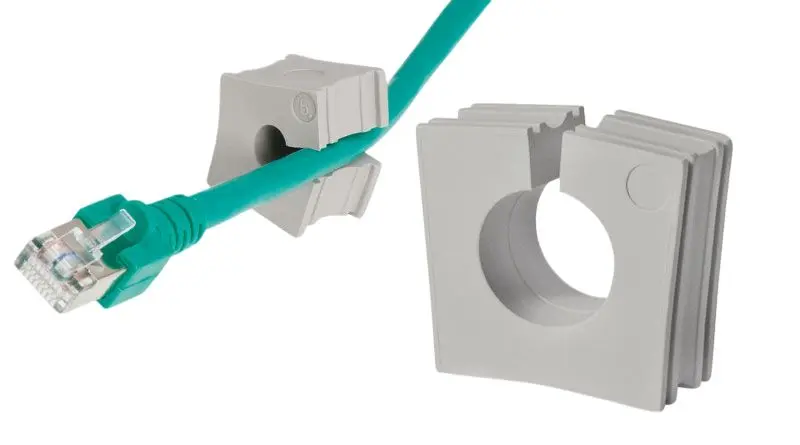 Produktfoto 1 von Icotek KT Kabeltülle 1 mm, Typ Kabeltülle bis Ø 17 mm Elastomer Grau -40 °C min. 100 °C max.