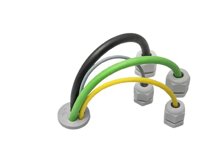 Produktfoto 1 von Icotek KEL Kabelverschraubungssatz, PG13.5 Elastomer Grau 3.2 mm/ 9.4 mm, IP54