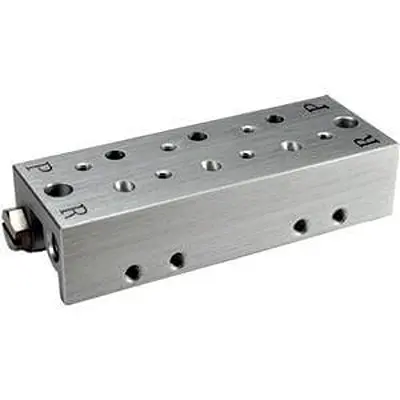 Produktfoto 1 von SMC Serie EVV4Z1 EVV4Z1-20-061-00F-Q Aluminiumdruckguss Verteiler 20-Stationen