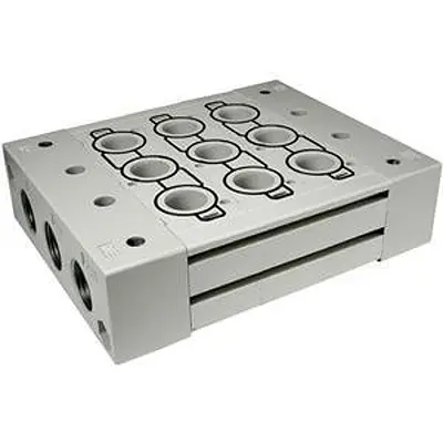 Produktfoto 1 von SMC Serie SS5Y9 SS5Y9-23-03-00F-Q Ventilverteiler 3-Stationen