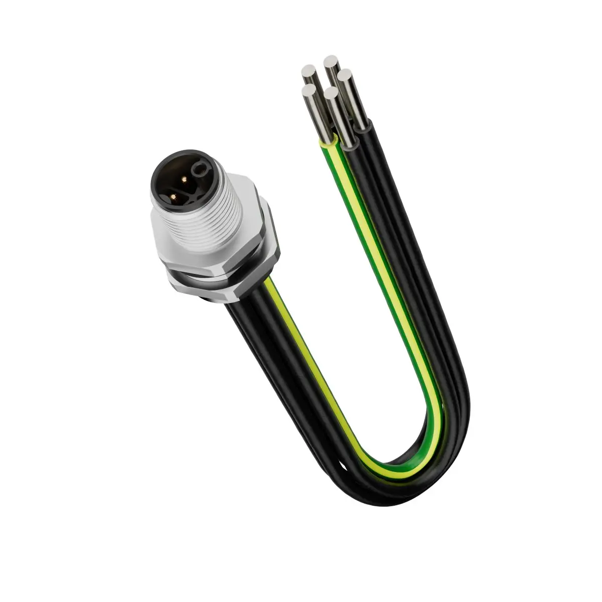 Produktfoto 1 von Lapp EPIC POWER M12, 5-polig Rundsteckverbinder, Gerade Stecker 5 / Nicht abgeschlossen, Länge 0.5 m