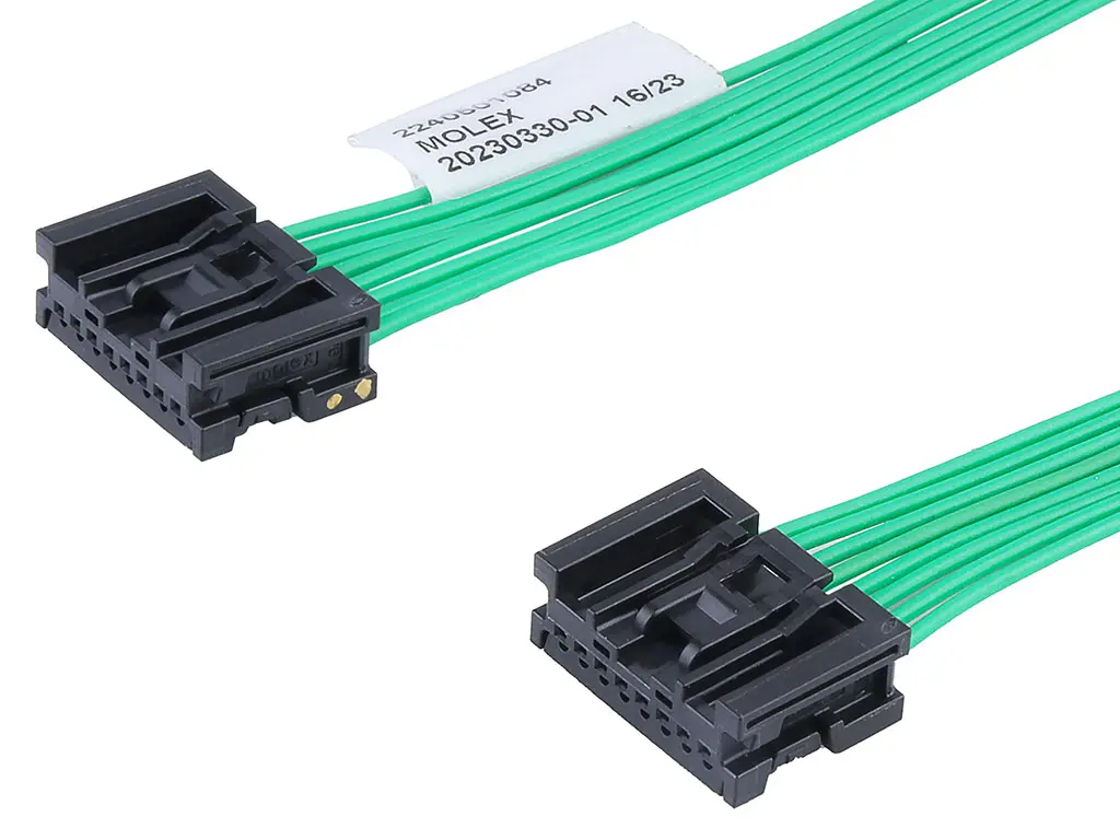 Produktfoto 1 von Molex 8 224050 Kabel-Platine-Kabelkomponente Mini50 8 / Crimp-Anschlussklemme Buchse / Buchse, 150 mm