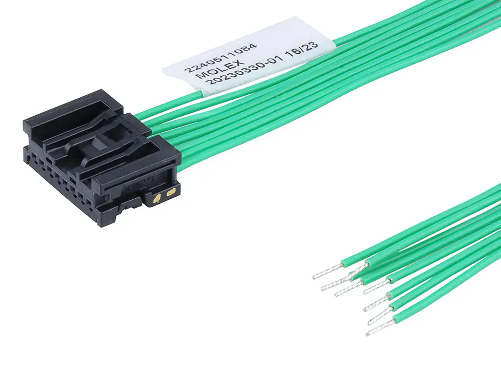 Molex 8 224051 Kabel-Platine-Kabelkomponente Mini50 8 / Anschlusslitze Buchse / Stecker, 150 mm