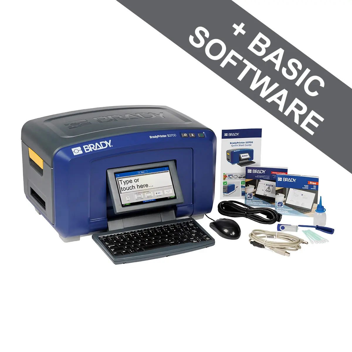 Produktfoto 1 von Brady S3700-QY-UK Etikettendrucker bis 107.95 mm Etiketten Tastatur