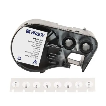 Produktfoto 1 von Brady Wärmeschrumpf-Etiketten für BMP53, BMP51, M410, BMP41, M511, M510 auf Weiß 0.375 in