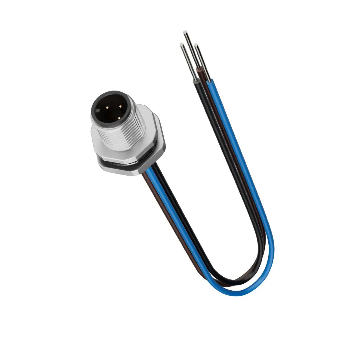 Produktfoto 1 von Lapp EPIC M12, 3-polig Rundsteckverbinder, Gerade Stecker 3 / Nicht abgeschlossen, Länge 0.5 m