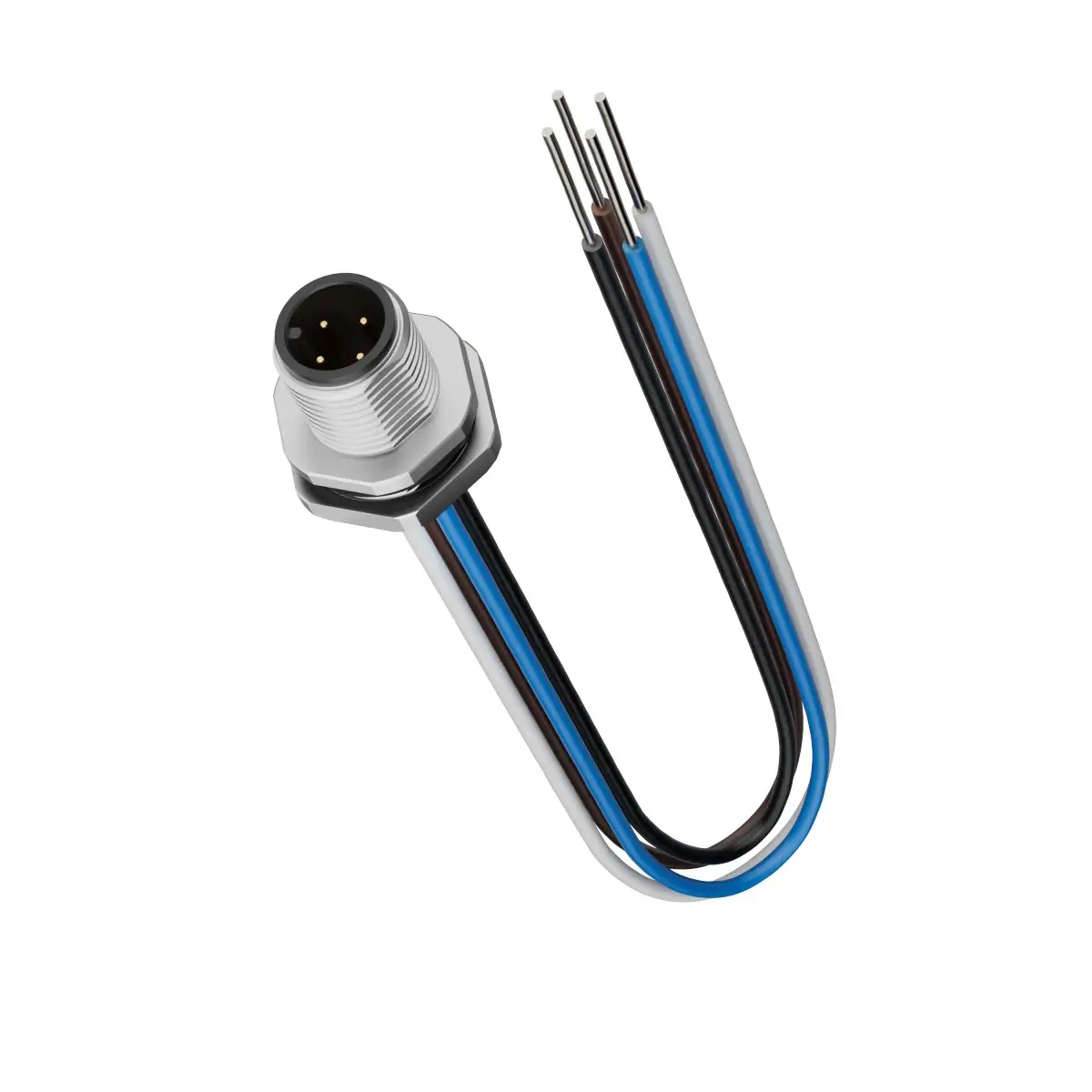 Produktfoto 1 von Lapp EPIC M12, 4-polig Rundsteckverbinder, Gerade Stecker 5 / Nicht abgeschlossen, Länge 0.5 m