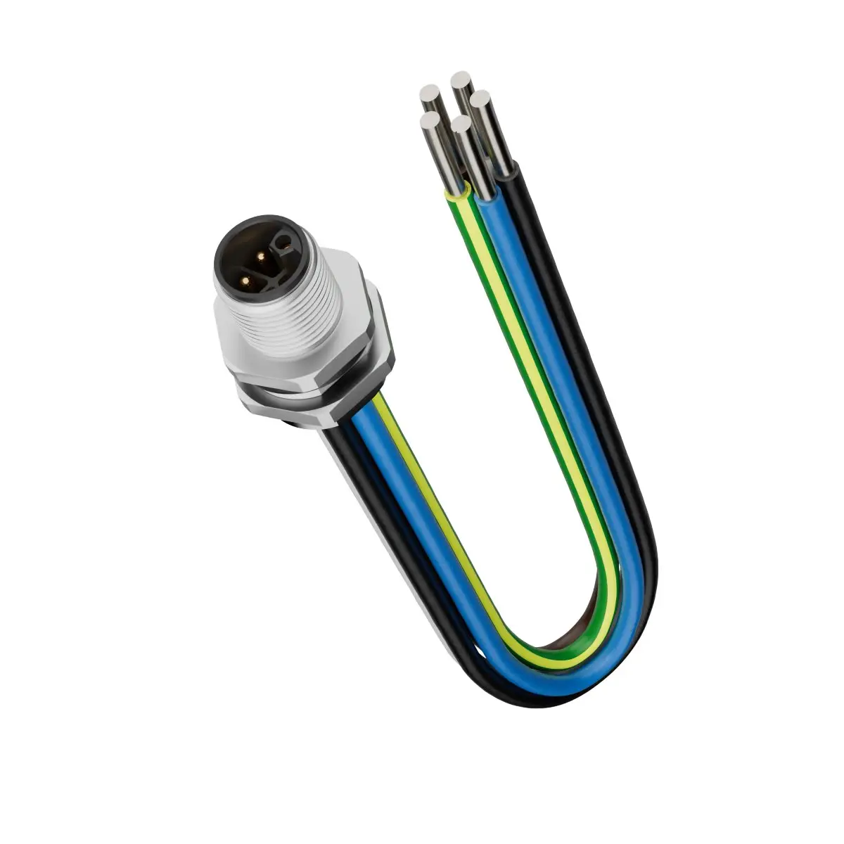 Produktfoto 1 von Lapp EPIC POWER M12, 5-polig Rundsteckverbinder, M12, Gerade Stecker 5 / Nicht abgeschlossen, Länge 0.5 m