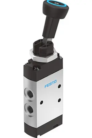 Produktfoto 1 von Festo, Manuell VHEF Pneumatik-Steuerventil, manuell, G 1/4 in, Polyamid VHEF-V-B52-G14