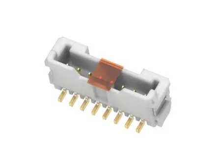 Produktfoto 1 von Molex 50557 Leiterplattenleiste Vertikal, 8-polig / 1-reihig, Raster 2 mm Raster Oberfläche, Ummantelt