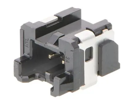 Produktfoto 1 von Molex 50557 Leiterplattenleiste gewinkelt, 2-polig / 1-reihig, Raster 2 mm Raster Oberfläche, Ummantelt