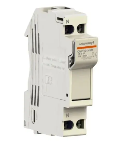 Produktfoto 1 von Mersen Sicherungshalter Schwingungsdämpfend CMC10 für 10 x 38mm Sicherungen 32A 690V ac 1-polig