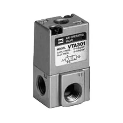 Produktfoto 1 von SMC VTA301 Pneumatik-Magnetventil 2 Position Single Solenoid Rc1/4, Magnet/Luft-betätigt