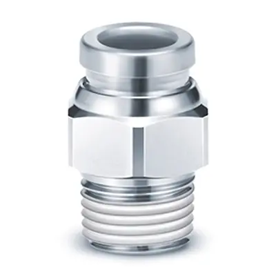 Produktfoto 1 von SMC KQG KQG2H12-02S R 1/4 Mit Gewinde, R, 1 Mpa Chemikalienbeständig